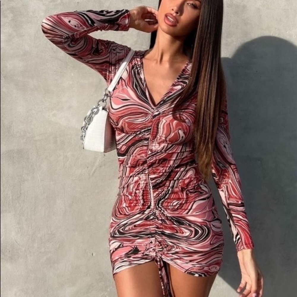 Marble Rushed dress - Picture 7 of 10